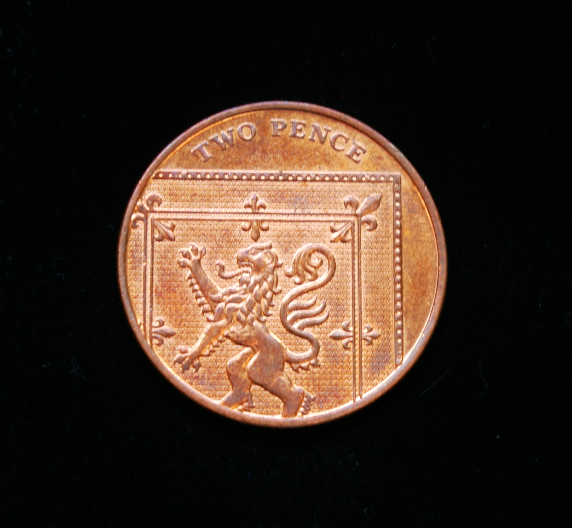 Didžioji Britanija, 2 pensai 2014m