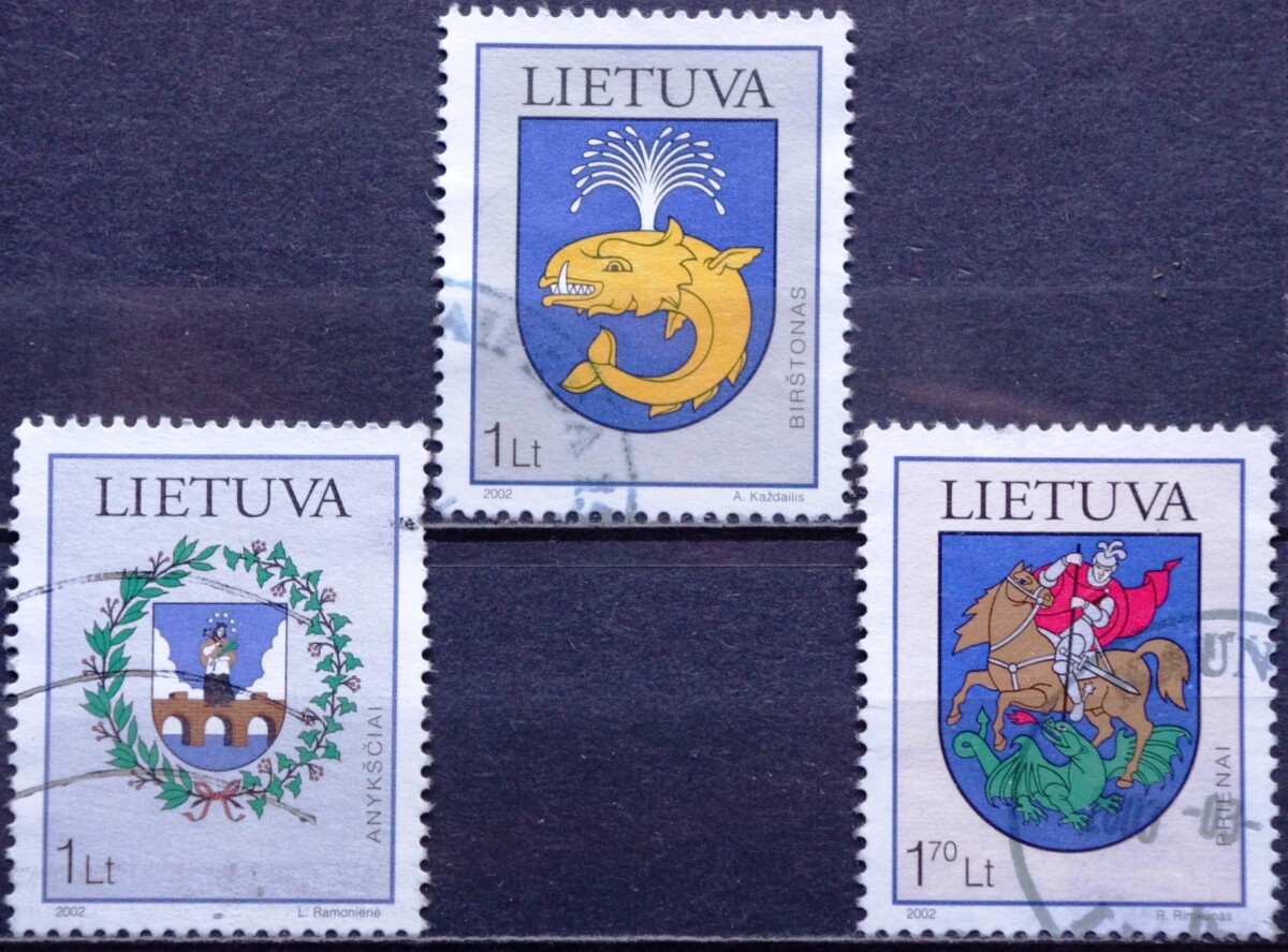 Lietuva, pilna serija MiNr 786-788 Used(O) V