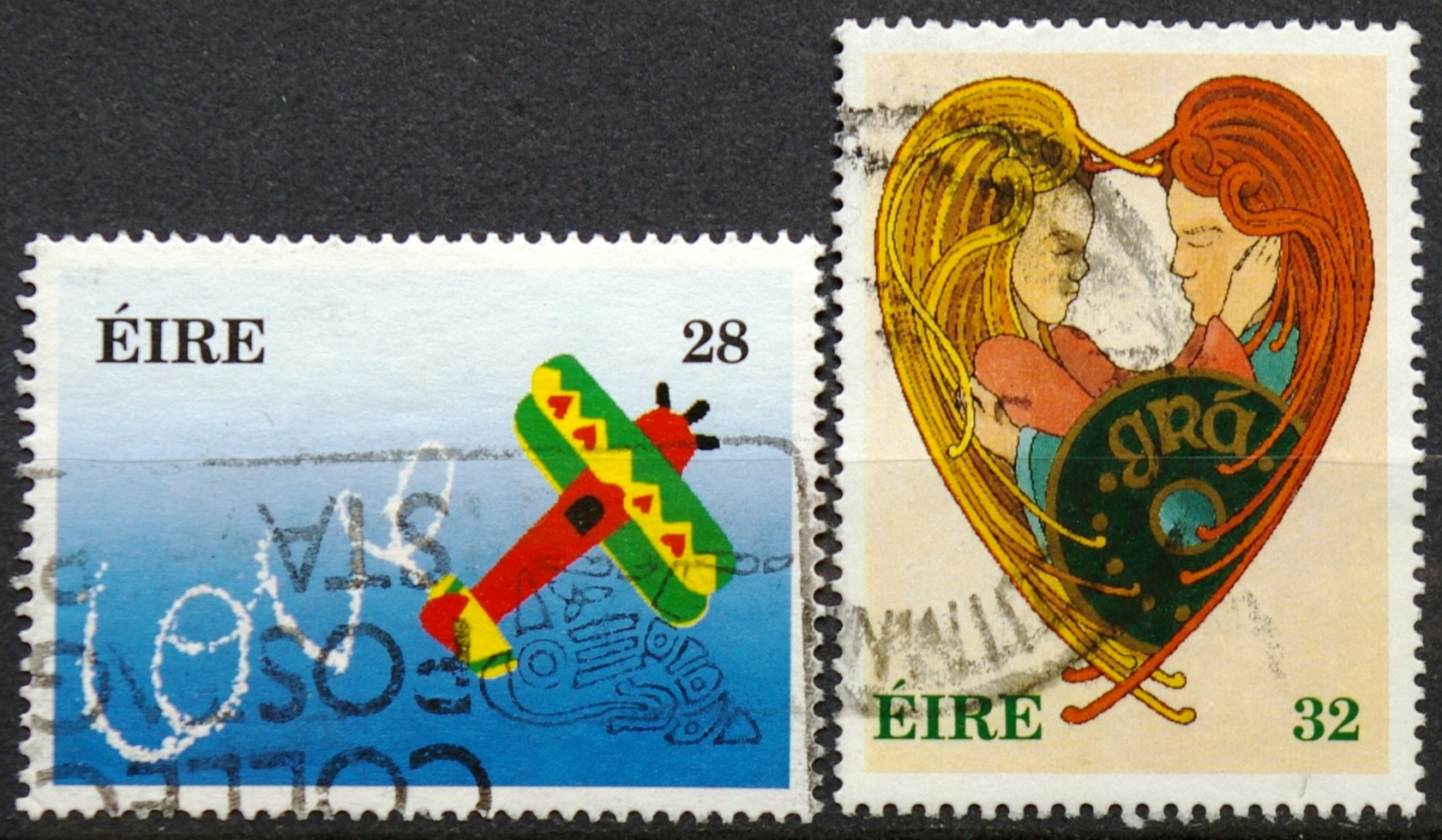 Airija, pilna serija, MiNr 843-844 Used (O)