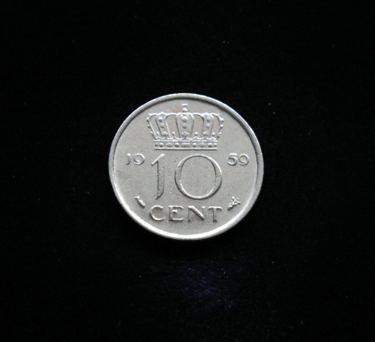 Nyderlandai, 10 centų 1959m