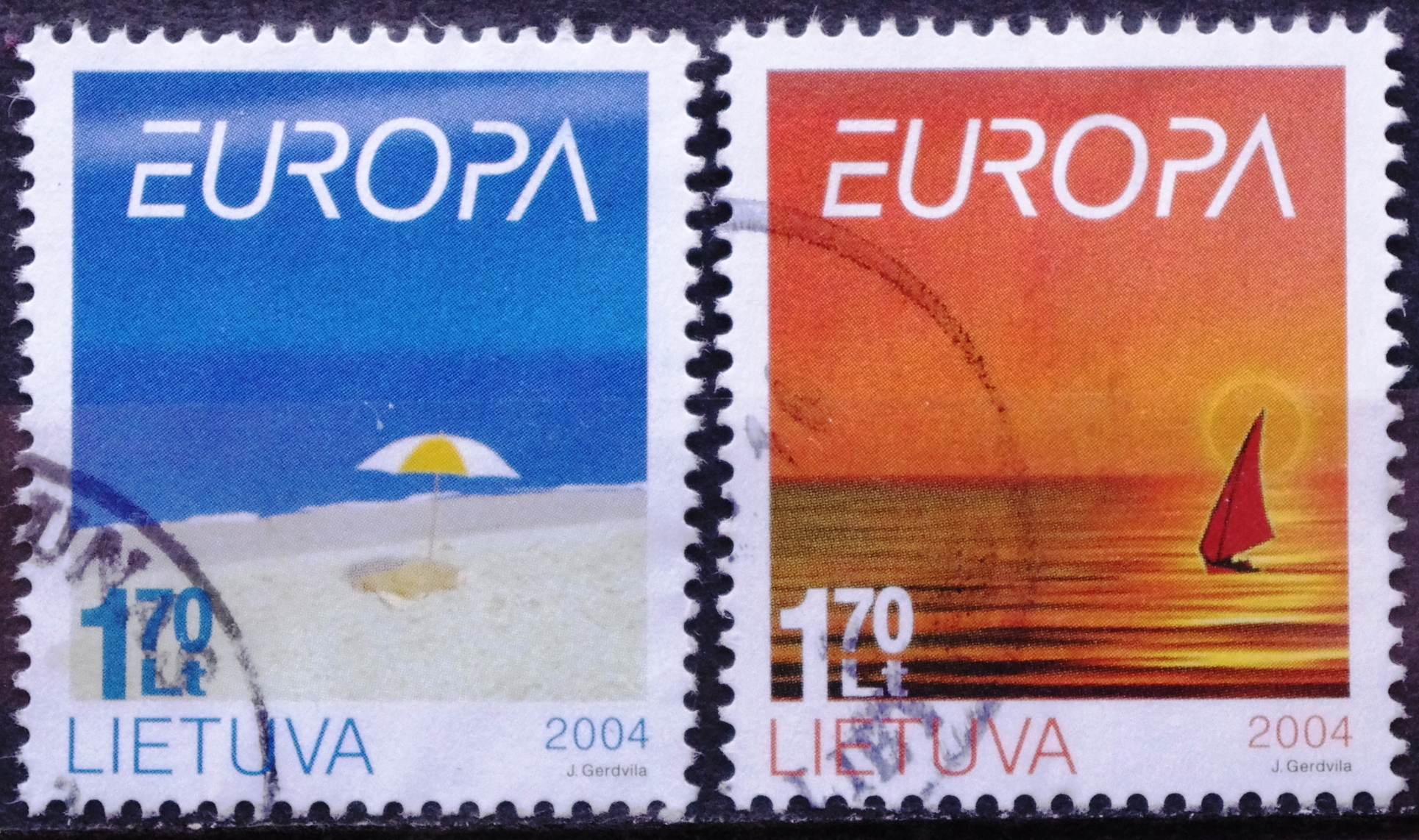 Lietuva, pilna serija MiNr 842-843 Used(O)