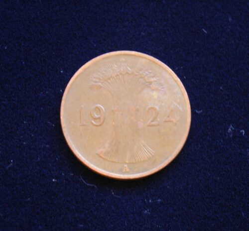 Veimaro Respublika, 1 rentenpfenigis 1924m-A