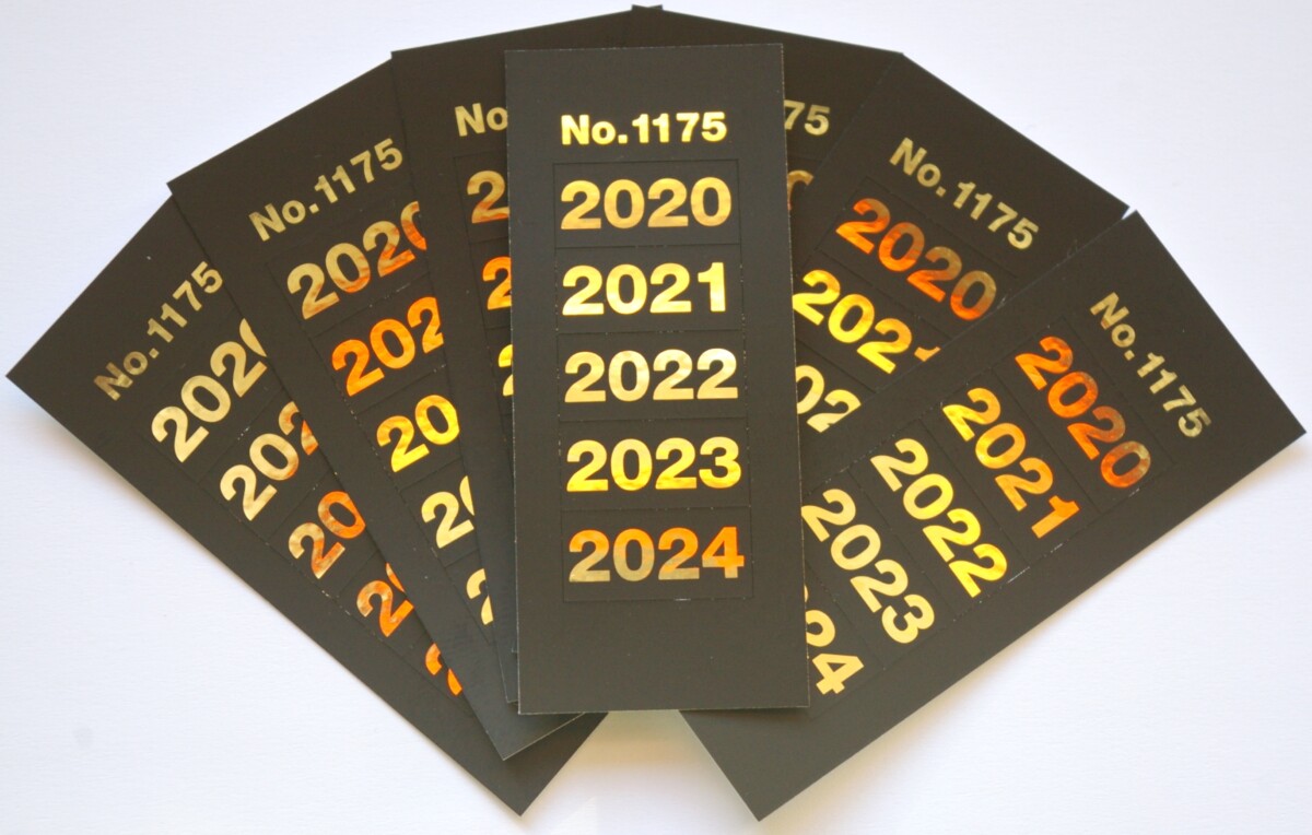 Kolekcijų albumų metų lipdukai "2020-2024" SAFE 1175