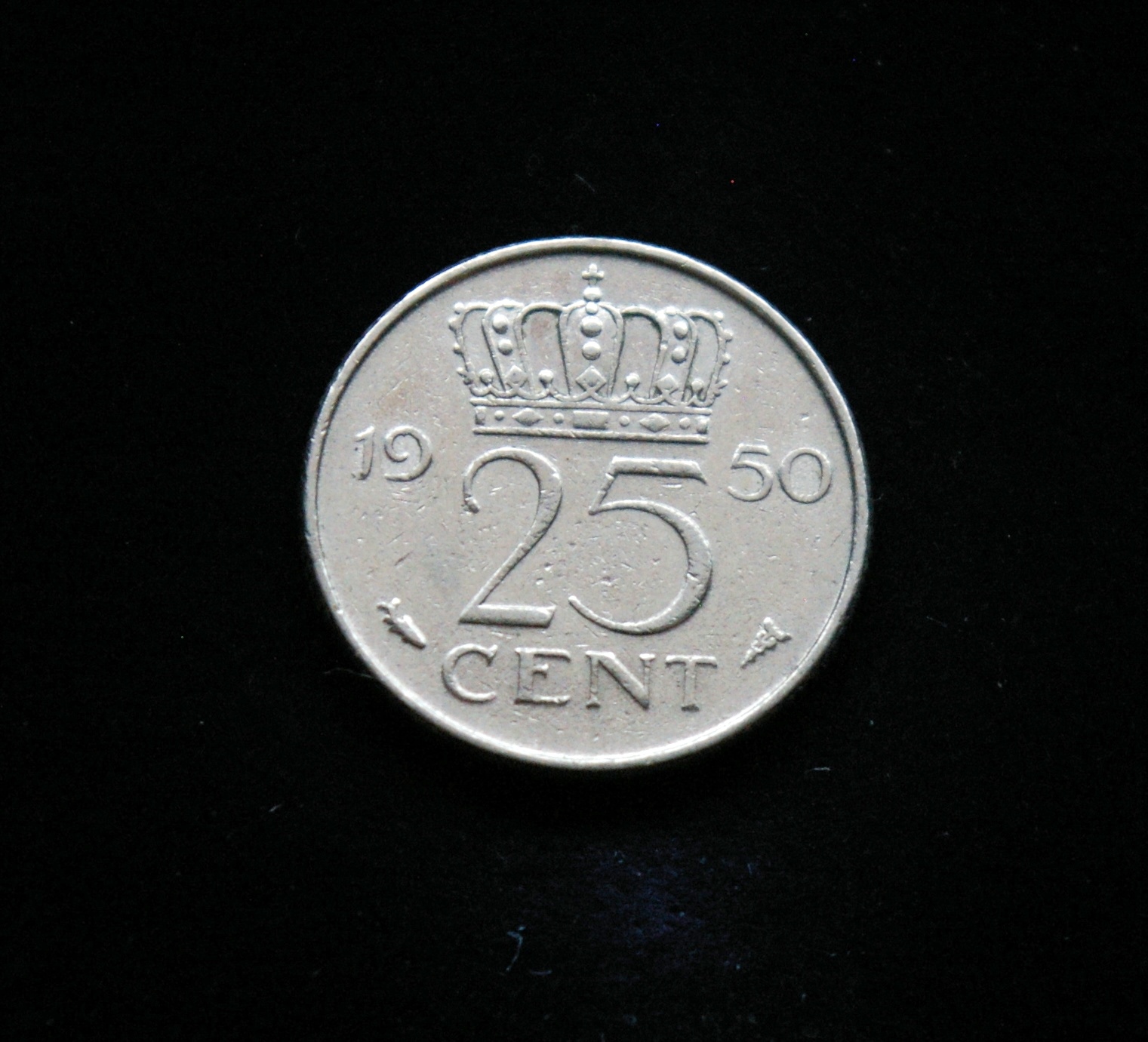 Nyderlandai, 25 centai 1950m