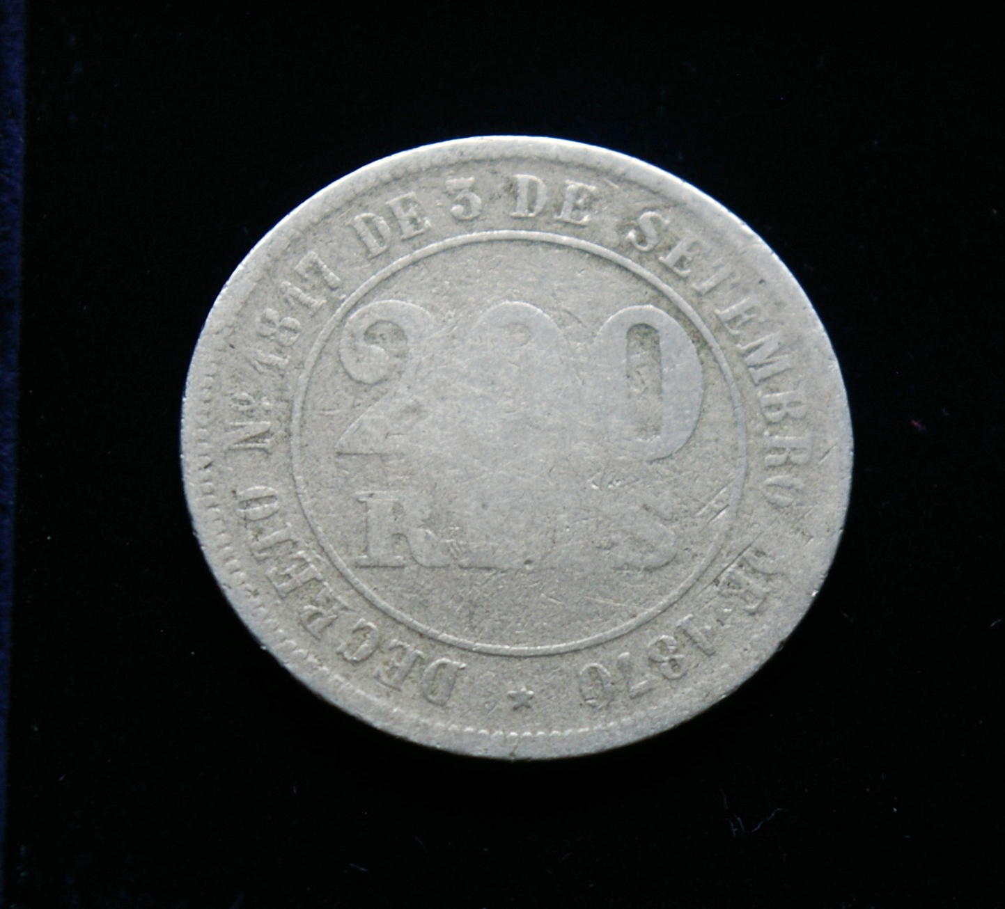 Brazilija, 200 realų 1871m E