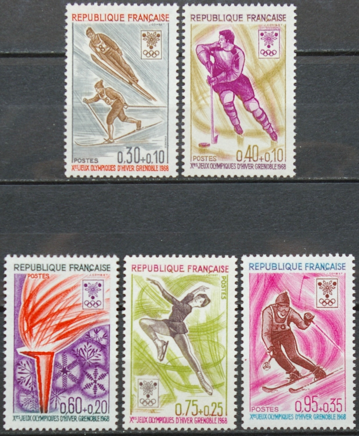 Prancūzija, pilnas serija ScNr B411-B415 MNH** V