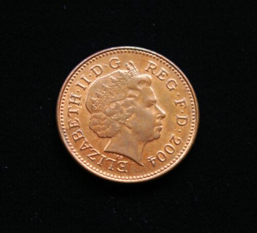 Didžioji Britanija, 1 pensas 2004m