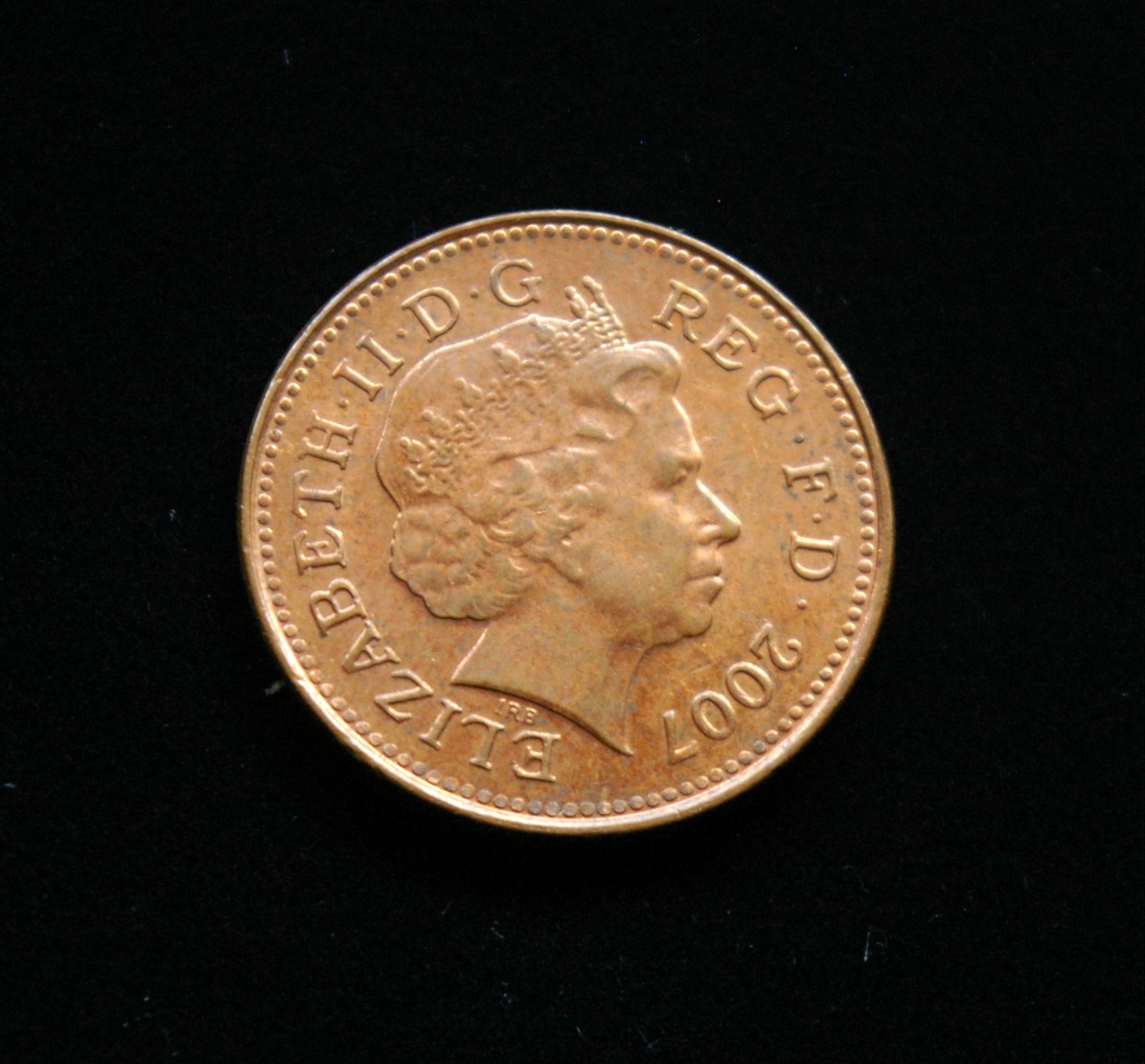 Didžioji Britanija, 1 pensas 2007m