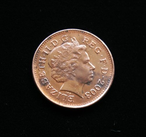 Didžioji Britanija, 1 pensas 2003m