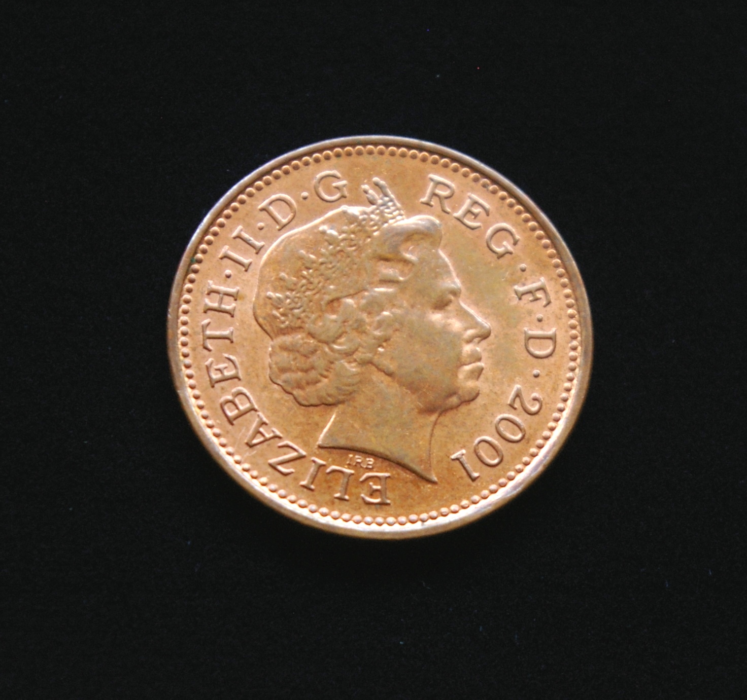 Didžioji Britanija, 1 pensas 2001m