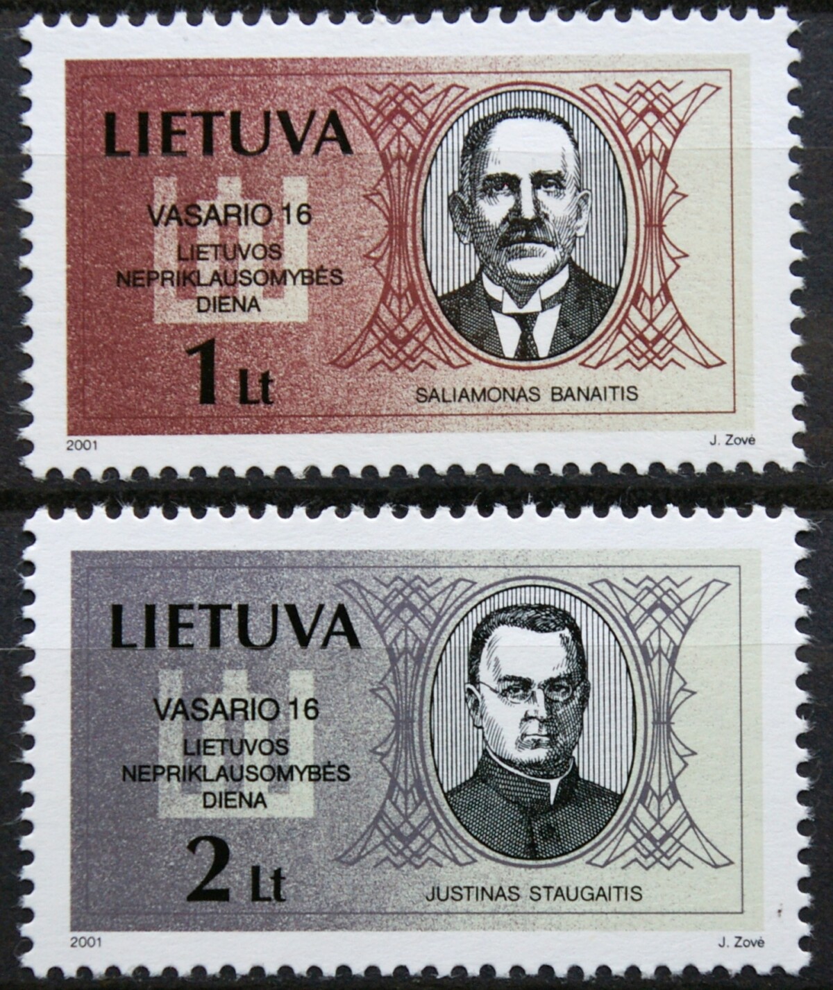 Lietuva, pilna serija MiNr 751-752 MNH** V