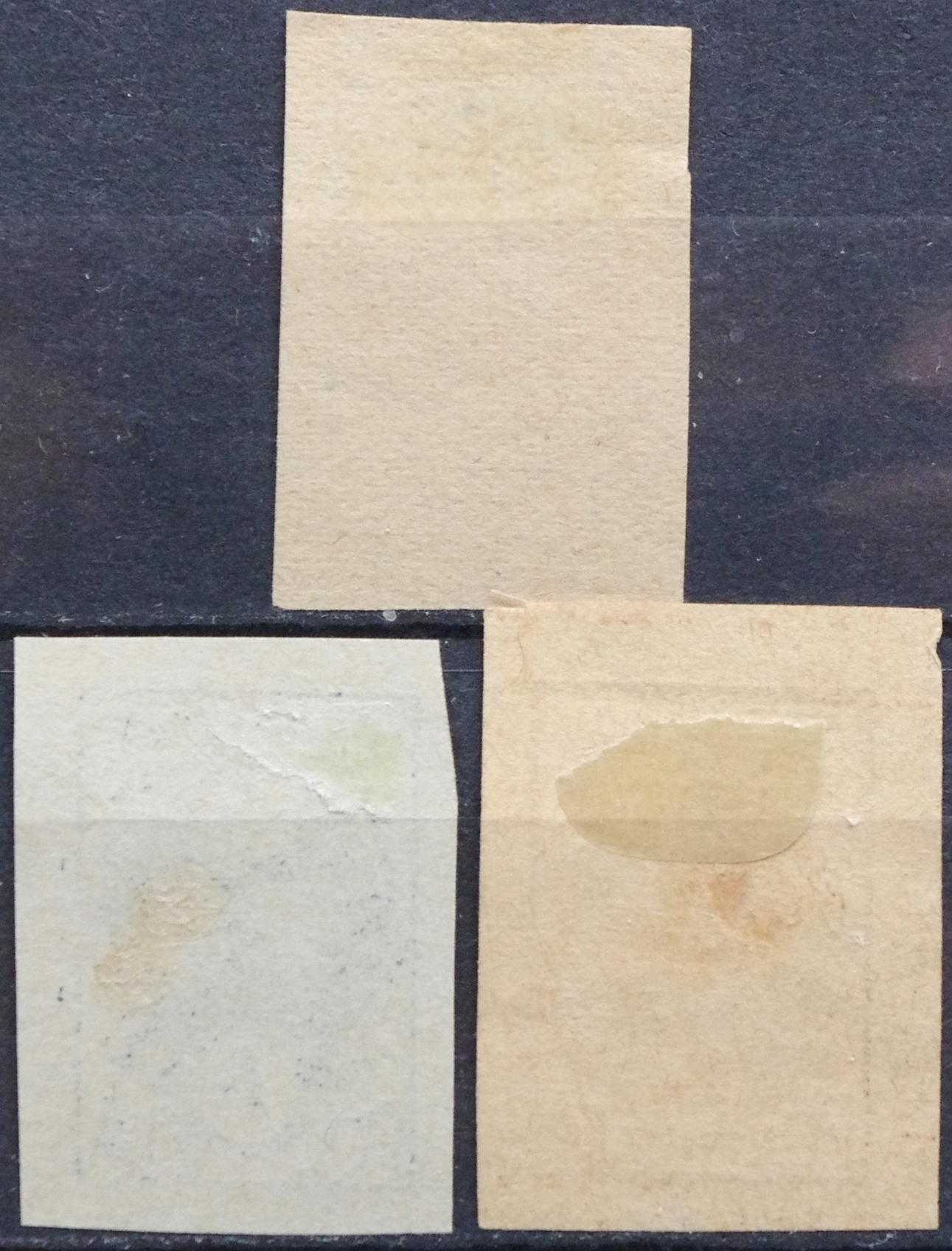 Vidurio Lietuva, pilna pirmoji serija MiNr 1-3 B MH* V