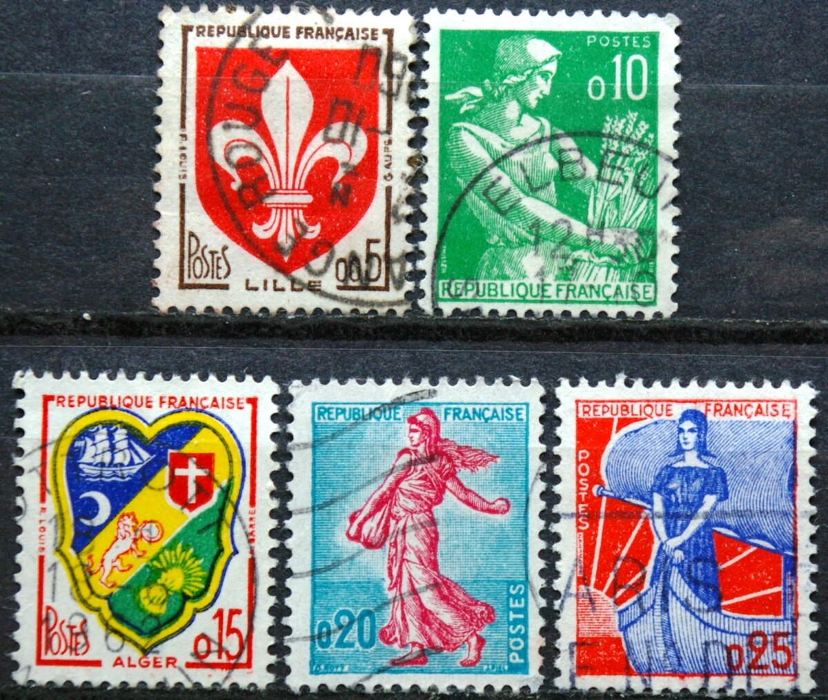 Prancūzija, pilna serija ScNr 938-942 Used(O)