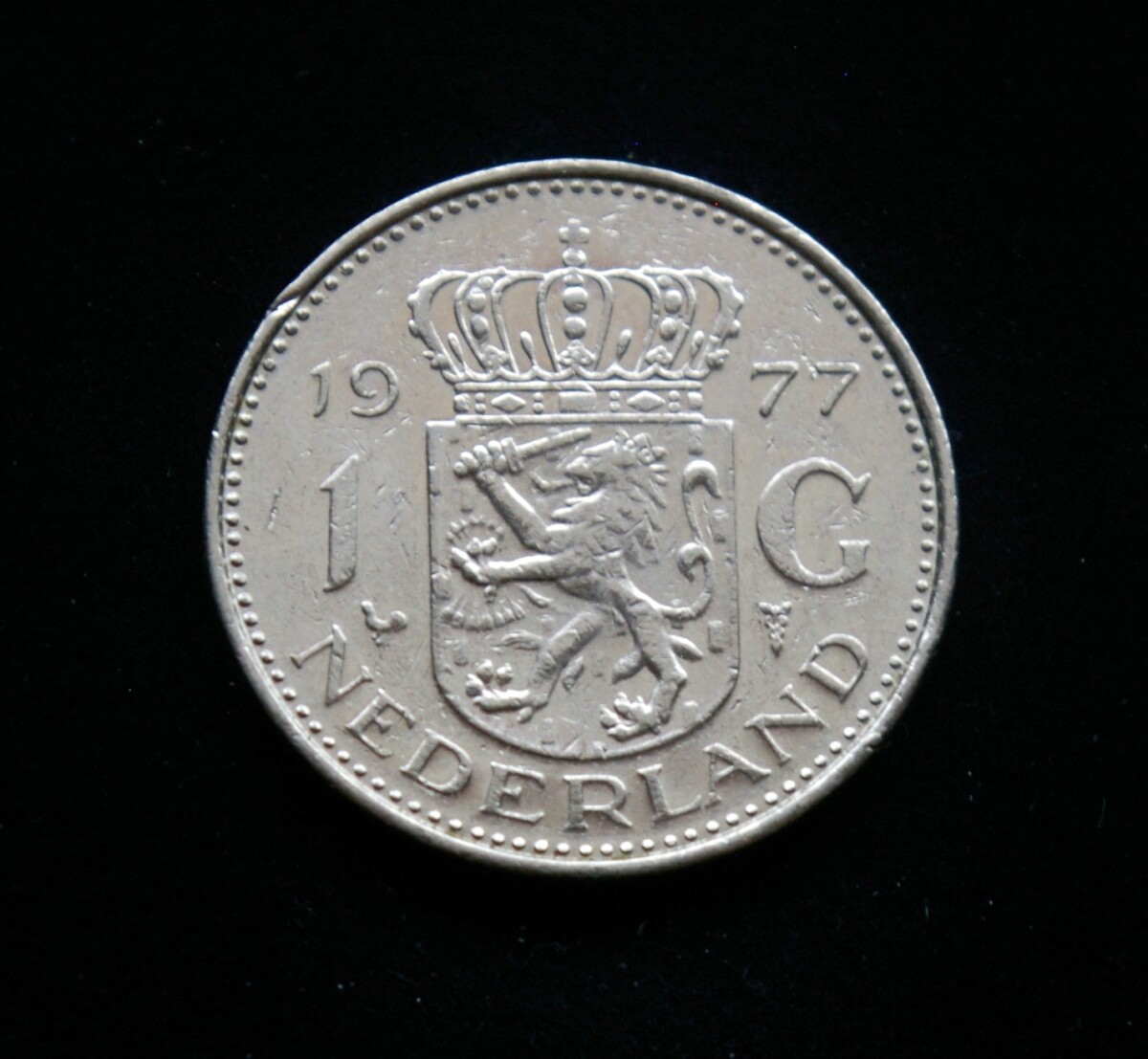 Nyderlandai, 1 guldenas 1977m