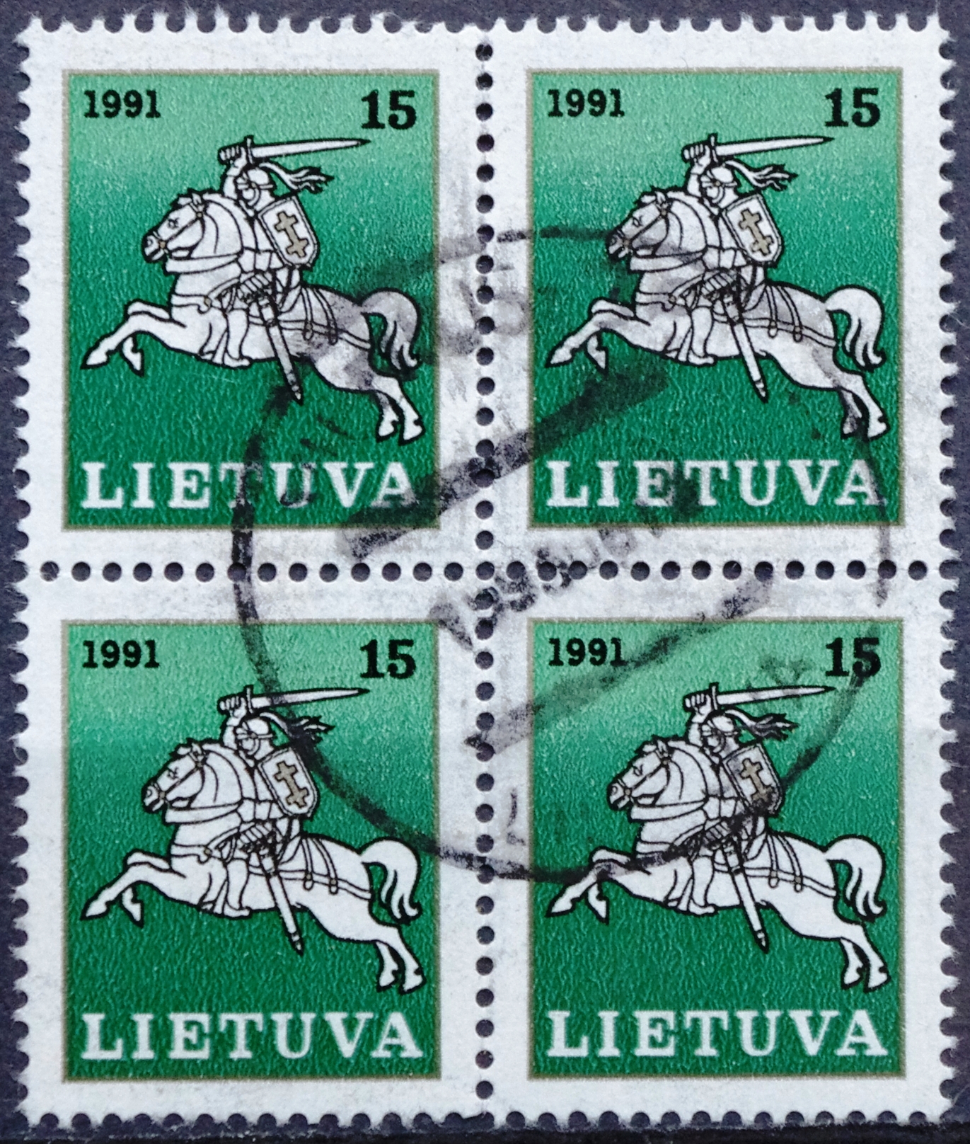 Lietuva, kvartblokis MiNr 473 Used(O)
