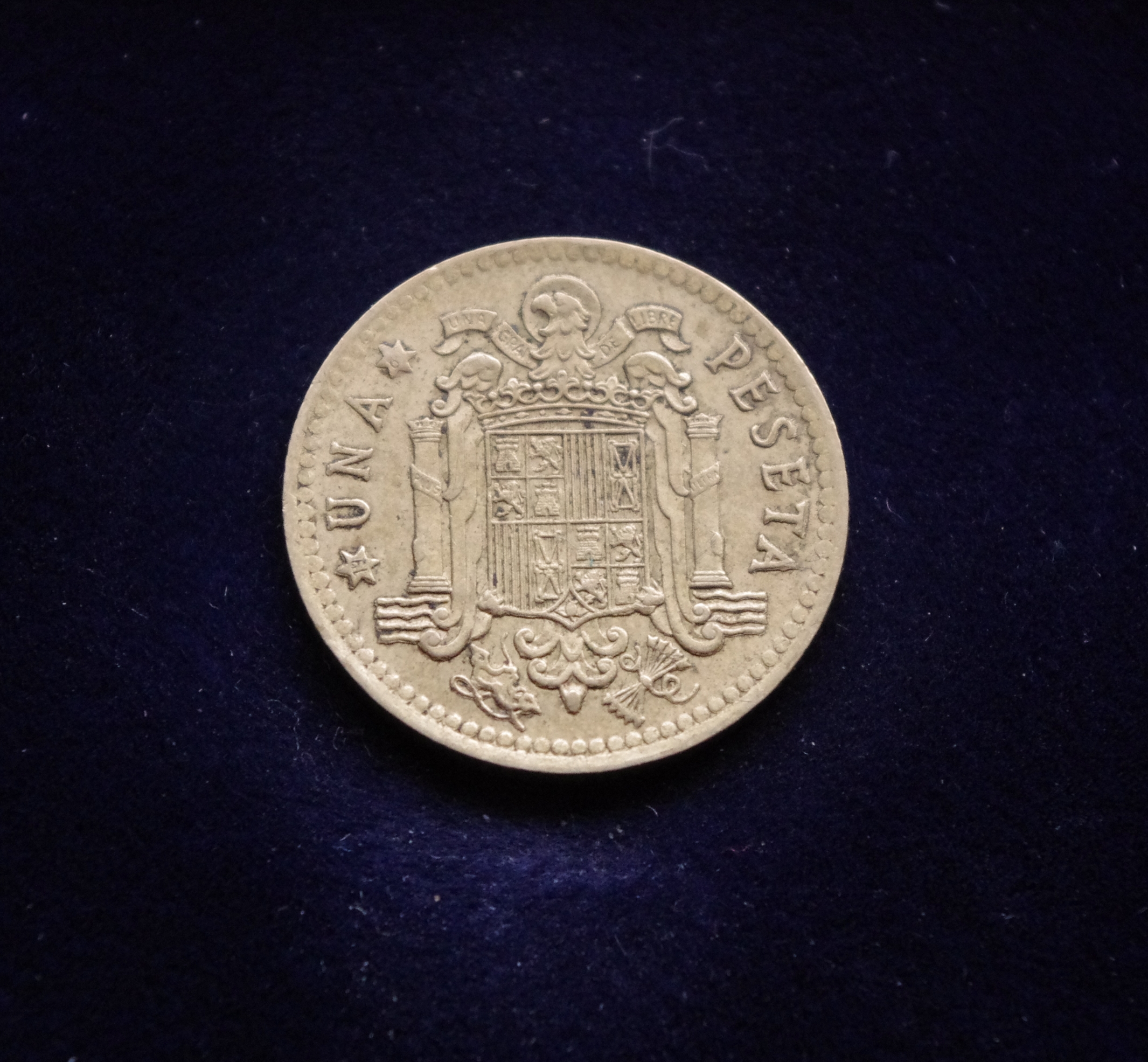 Ispanija, 1 peseta, 1975m *80