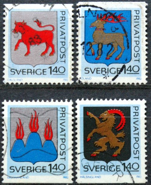 Švedija, pilna serija, MiNr 1145-1148 Used (O) 