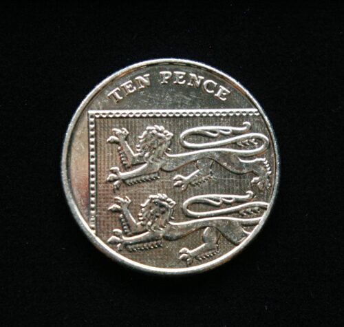 Didžioji Britanija, 10 pensų 2013m