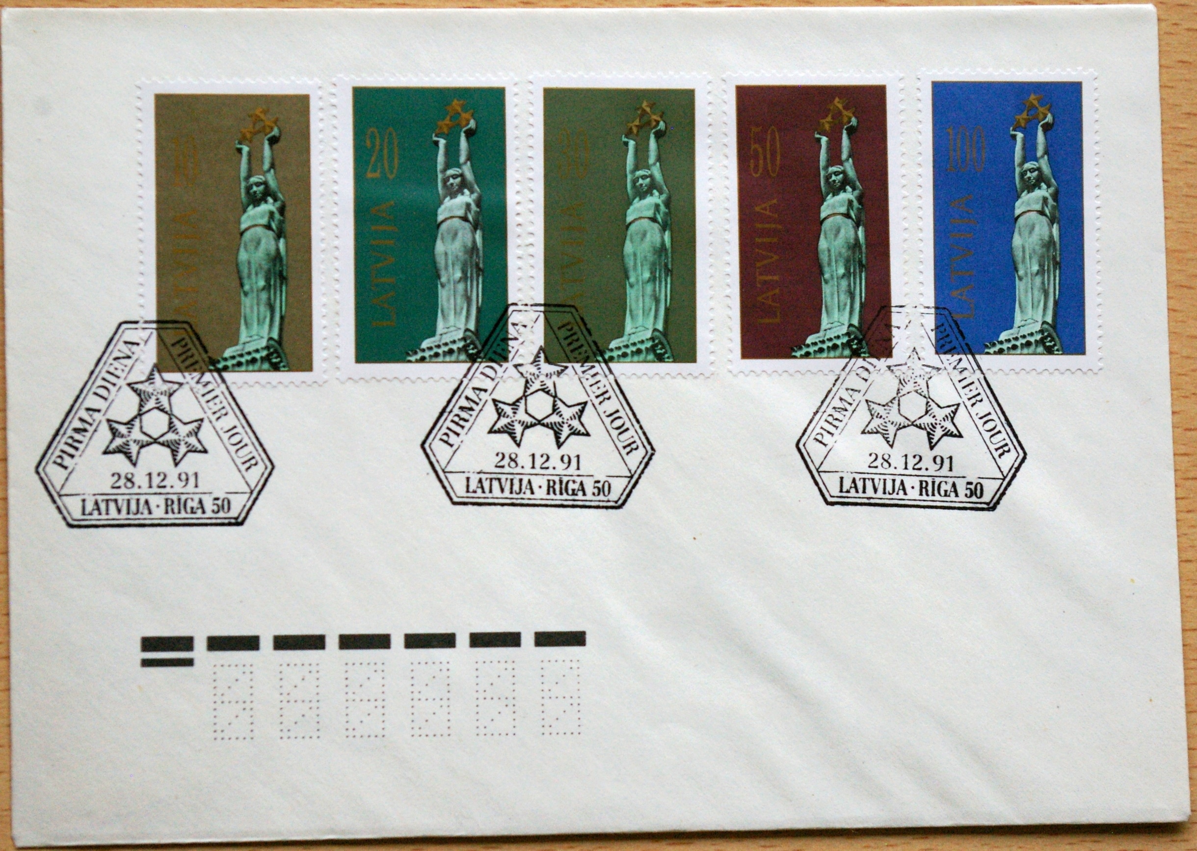 Latvija, 1991m pirmos dienos vokas G