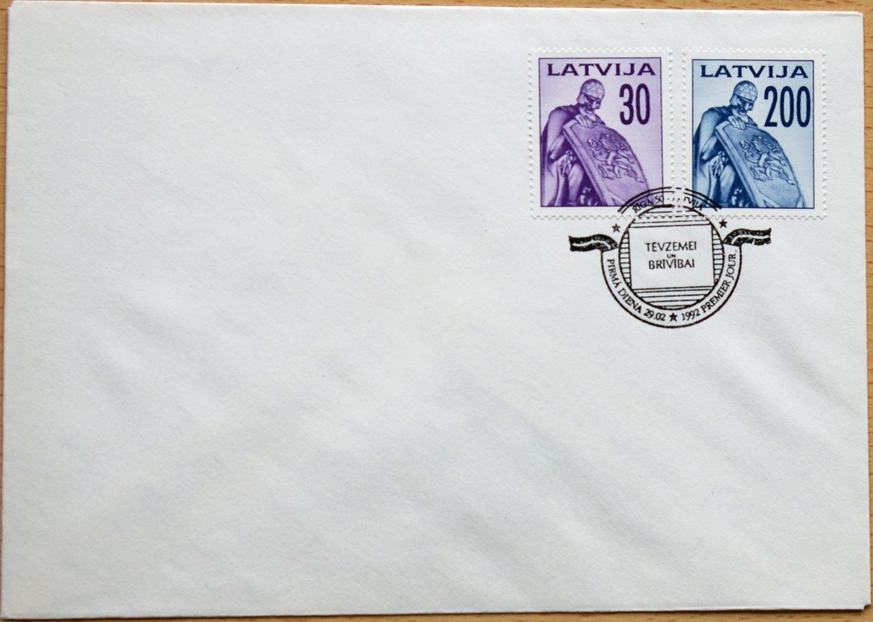 Latvija, 1992m pirmos dienos vokas G