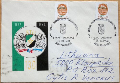 Latvija, 1992m proginis vokas G
