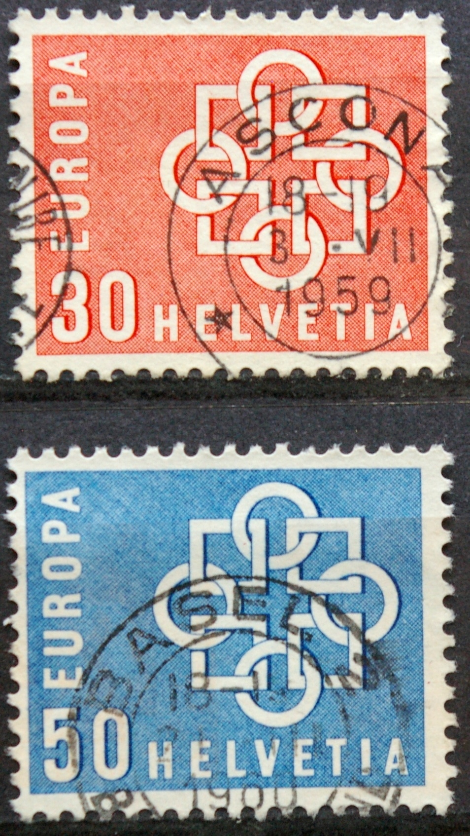Šveicarija, pilna serija, MiNr 679-680 Used (O)