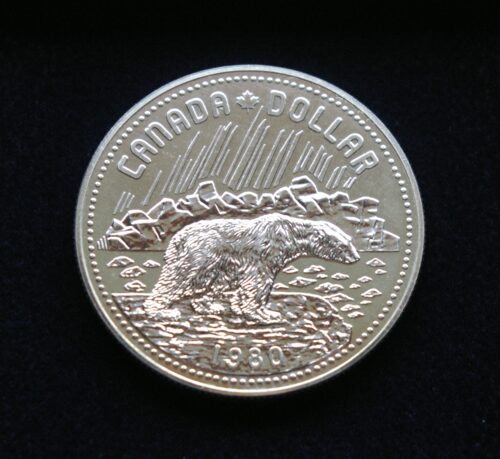 Kanada, SIDABRINIS 1 doleris, 1980m