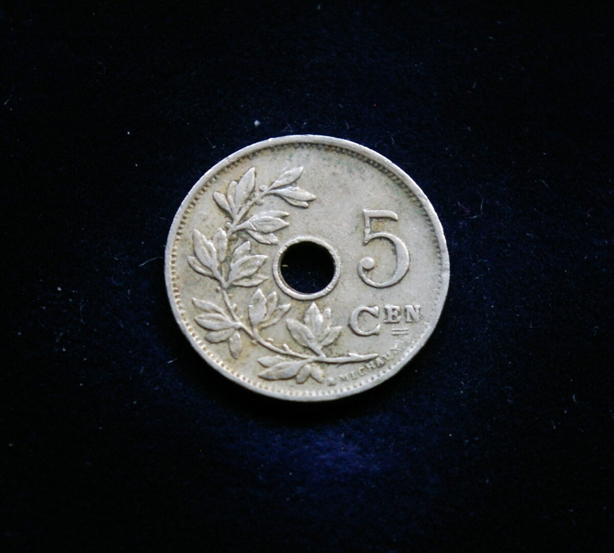 Belgija (Belgie), 5 santimai 1928m