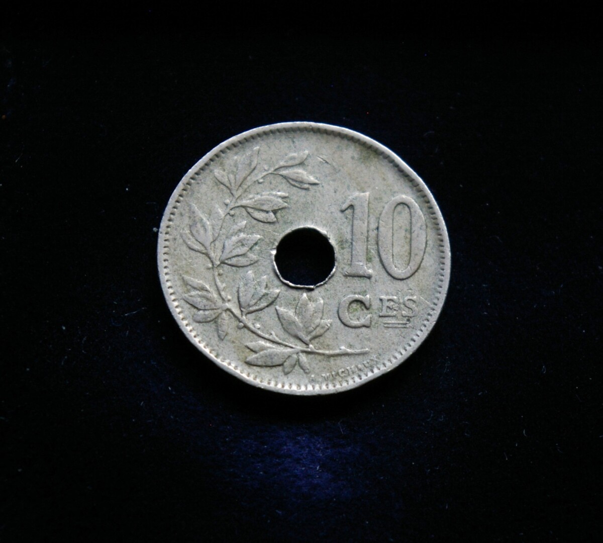 Belgija (Belgique), 10 santimų 1928m