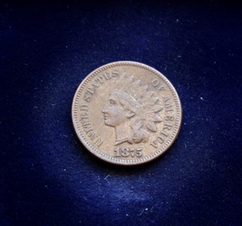 JAV, 1 centas 1875m E