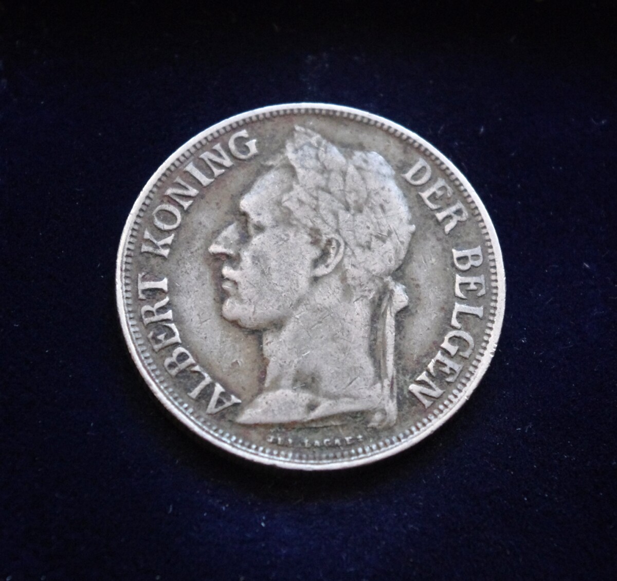 Belgijos Kongas, 1 frankas 1923m E