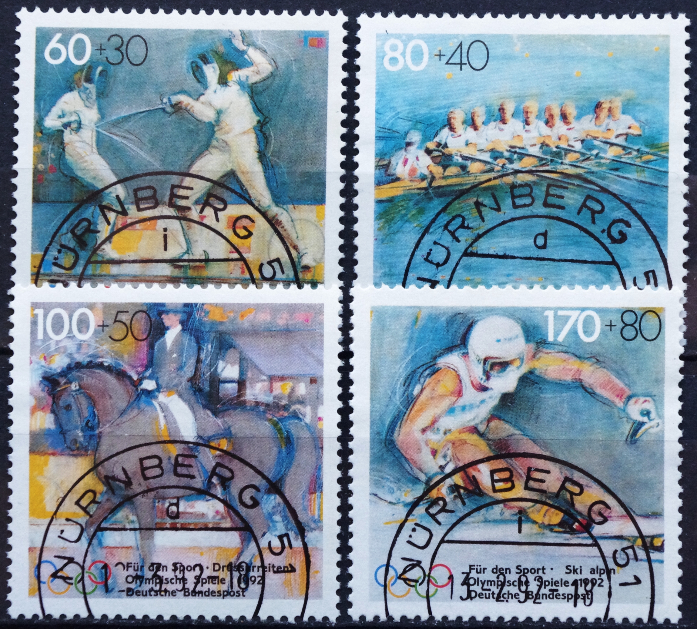 Vokietija, pilna serija MiNr 1592-1595 Used(O) V