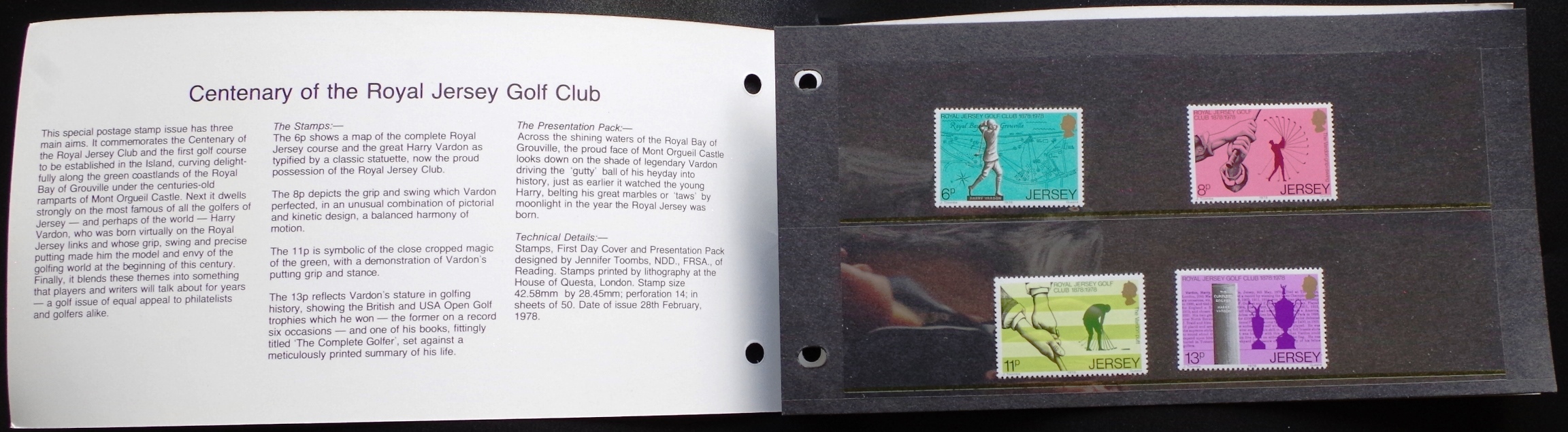 Džersis, pašto ženklų knygutė, MiNr 173-176 MNH**