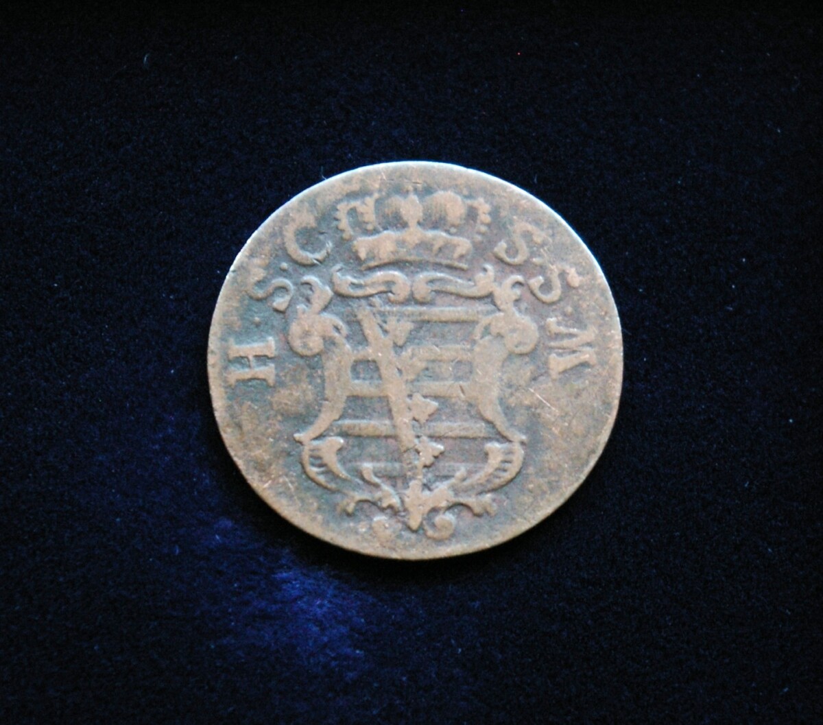 Saksonija-Koburgas-Salfeldas, 1 pfenigas, 1772m