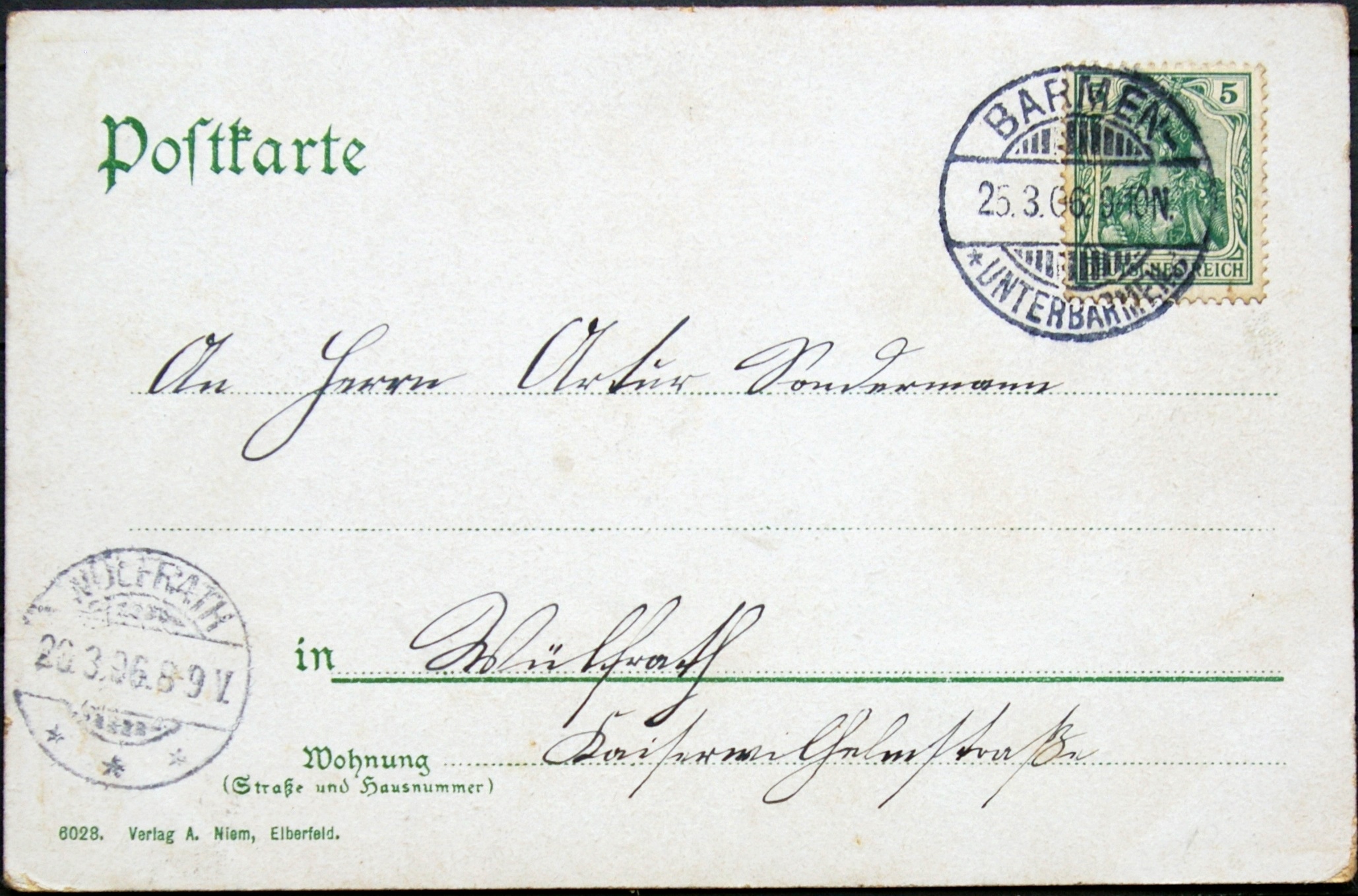 Vokietijos Reichas 1906 m. atvirlaiškis