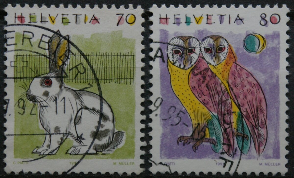 Šveicarija, pilna serija, MiNr 1436-1437 Used (O)