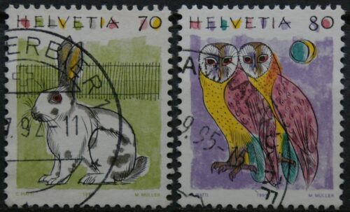 Šveicarija, pilna serija, MiNr 1436-1437 Used (O)