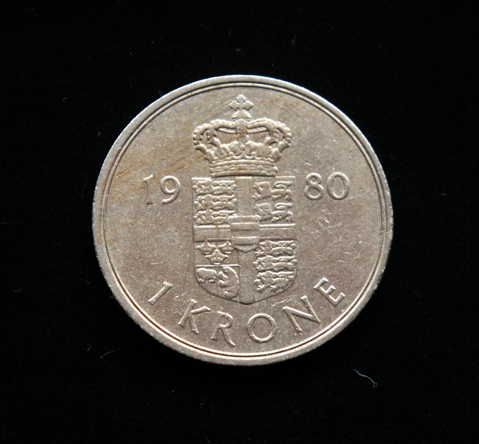 Danija, 1 krona 1980m