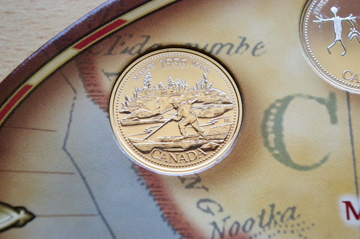 Kanada, 1999m 25 centų monetų rinkinys proginėje pakuotėje