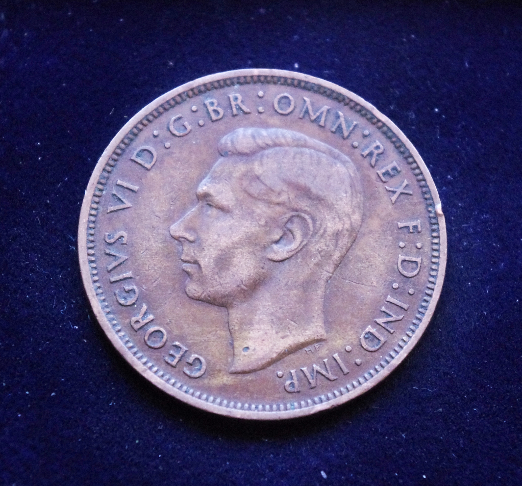 Didžioji Britanija, 1 pensas 1946m