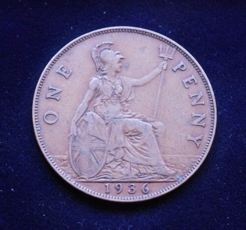 Didžioji Britanija, 1 pensas 1936m