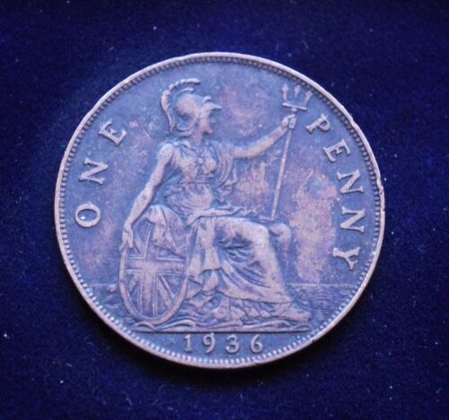 Didžioji Britanija, 1 pensas 1936m