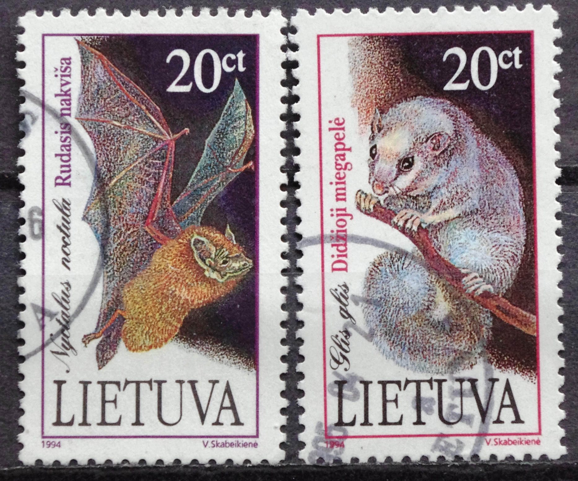Lietuva, pilna serija MiNr 566-567 Used(O)