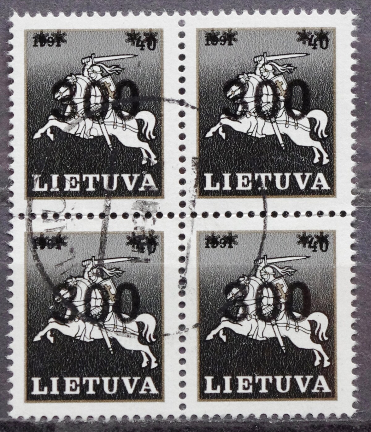 Lietuva, kvartblokis MiNr 514 I Used(O)