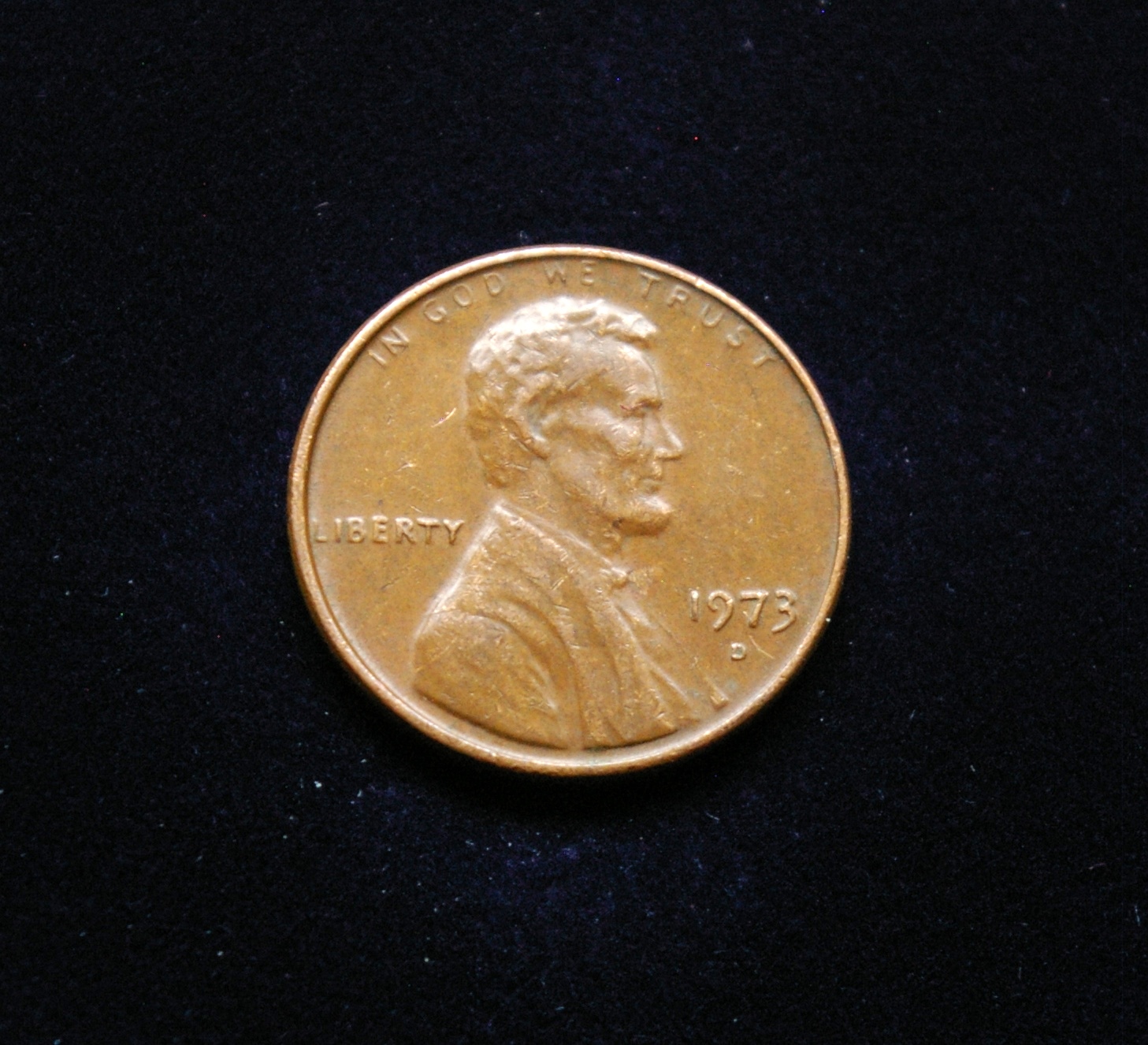 JAV, 1 centas 1973m-D