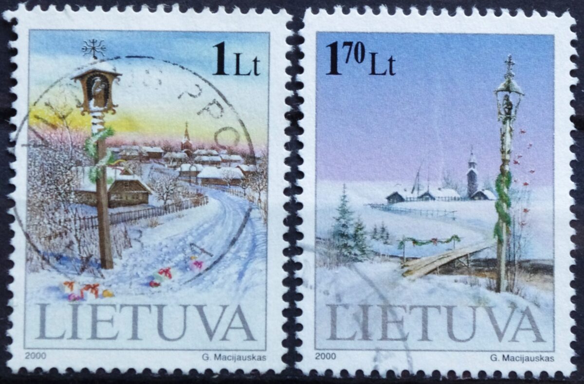 Lietuva, pilna serija MiNr 742-743 Used(O) 3Vx1