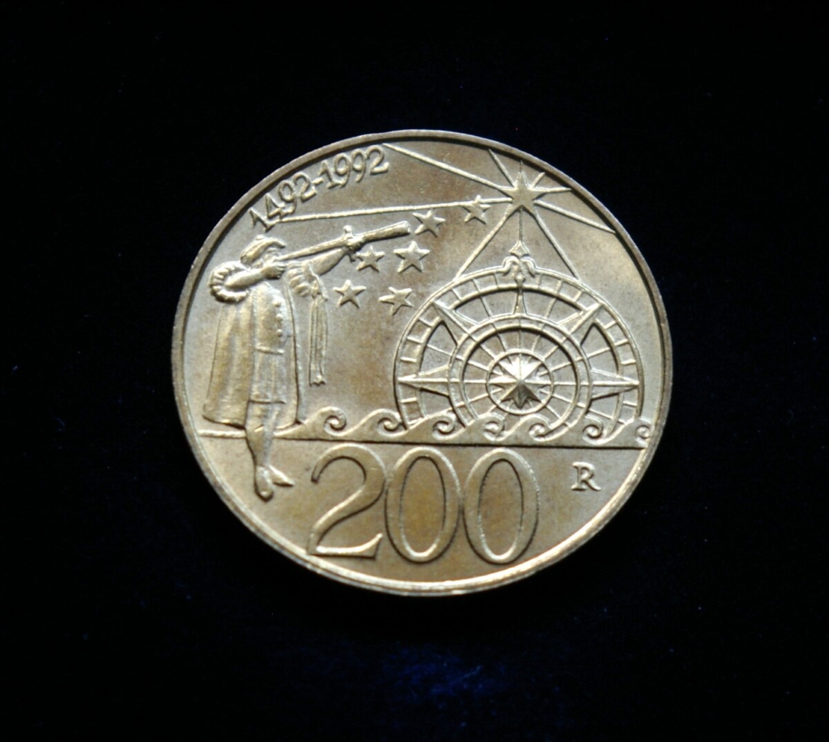 San Marinas, proginės 200 lirų 1992m E