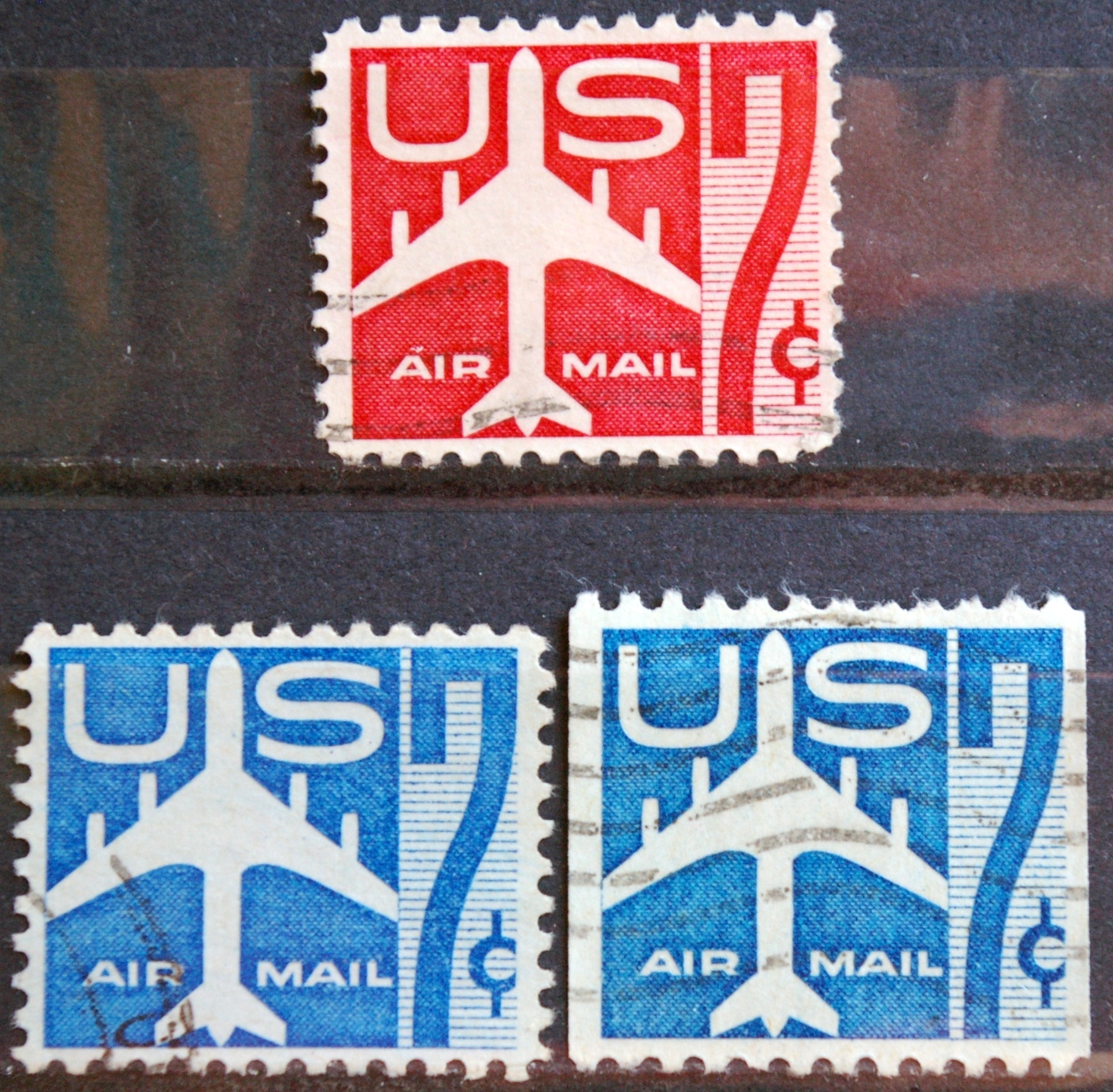 JAV, oro paštas ScNr C51-C52, C60 Used(O)