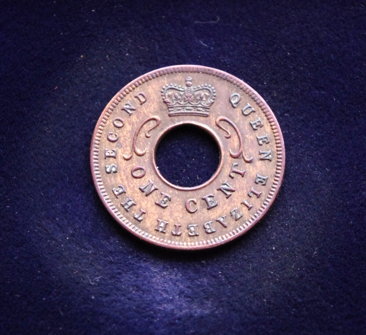 Britų Rytų Afrika, 1 centas 1954m