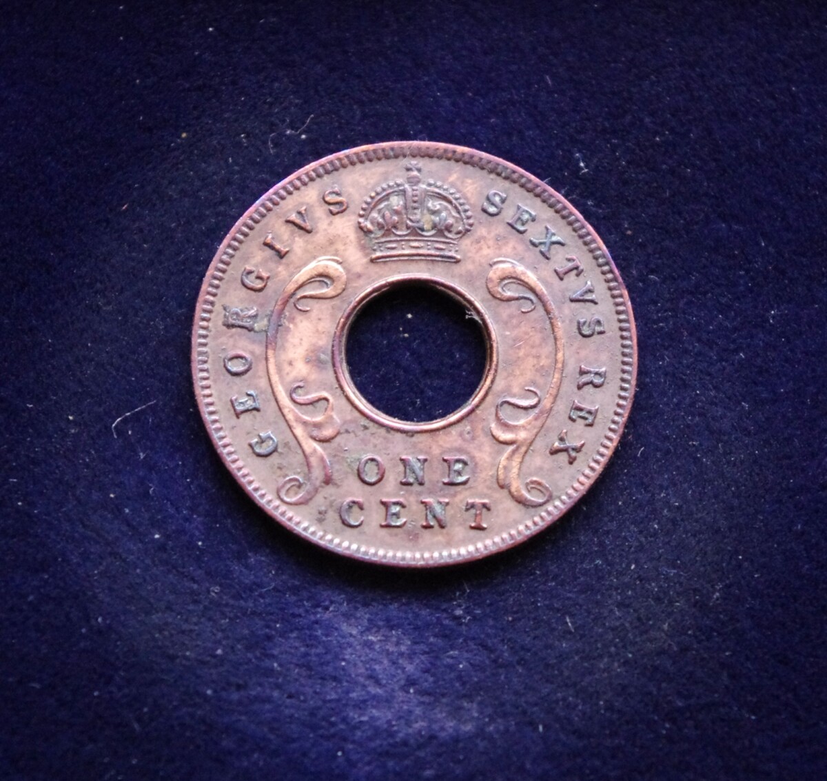 Britų Rytų Afrika, 1 centas 1952m